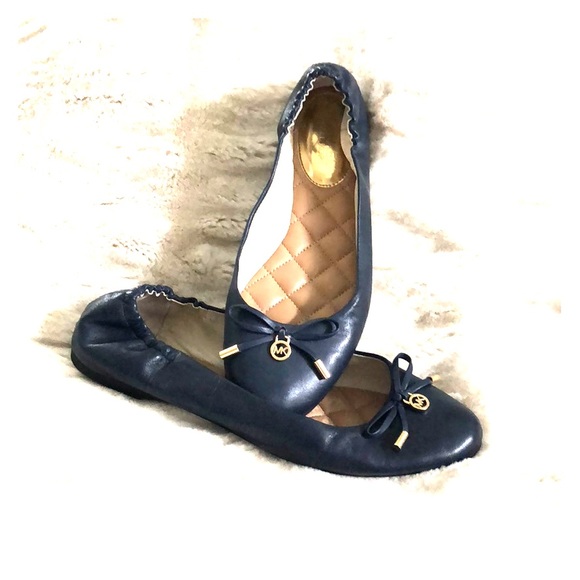 Michael Kors Shoes - Like new Michael Kors navy ballet shoe